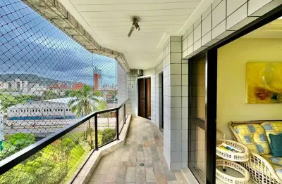 Apartamento à venda na praia da enseada, 3 quartos, 2 vagas.