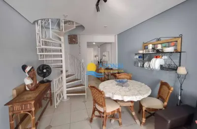 Cobertura com 3 dormitórios à venda, 135 m² por r$ 480.000,00 - enseada - guarujá/sp