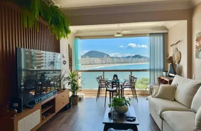 Apartamento à venda na praia das astúrias, 3 quartos, vista mar, 1 vaga.