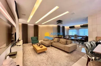 Apartamento com 5 dormitórios à venda, 280 m² por r$ 3.000.000,00 - pitangueiras - guarujá/sp