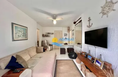 Apartamento com 2 dormitórios à venda, 75 m² por r$ 590.000,00 - tombo - guarujá/sp