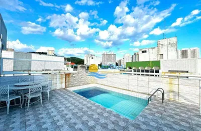 Cobertura com 4 dormitórios à venda, 276 m² por r$ 1.250.000,00 - jardim astúrias - guarujá/sp