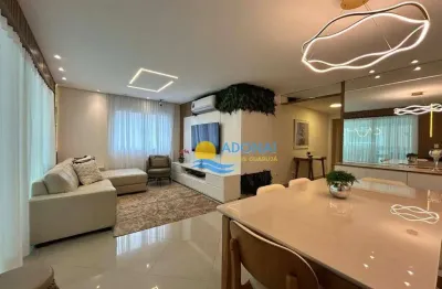 Apartamento com 3 dormitórios à venda, 140 m² por r$ 1.800.000,00 - pitangueiras - guarujá/sp