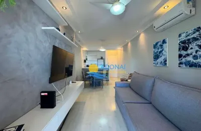 Apartamento com 2 dormitórios à venda, 70 m² por r$ 450.000,00 - enseada - guarujá/sp