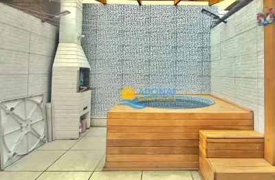 Casa com 3 dormitórios à venda, 130 m² por r$ 640.000,00 - tombo - guarujá/sp