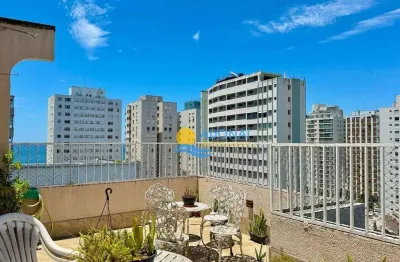 Cobertura com 3 dormitórios à venda, 173 m² por r$ 950.000,00 - pitangueiras - guarujá/sp