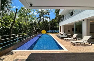 Casa com 6 dormitórios à venda, 837 m² por r$ 22.500.000,00 - praia do iporanga - são pedro - guarujá/sp