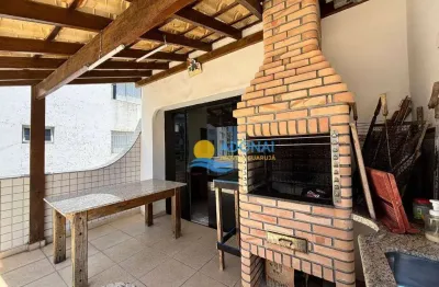 Cobertura com 2 dormitórios à venda, 120 m² por r$ 480.000,00 - tombo - guarujá/sp