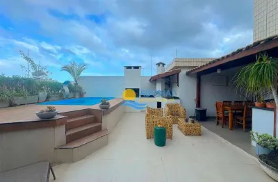 Cobertura com 3 dormitórios à venda, 164 m² por r$ 800.000,00 - enseada - guarujá/sp