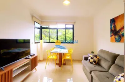Apartamento com 1 dormitório à venda, 55 m² por r$ 345.000,00 - tombo - guarujá/sp