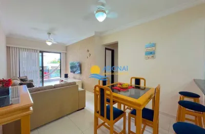 Apartamento com 2 dormitórios à venda, 70 m² por r$ 360.000,00 - enseada - guarujá/sp