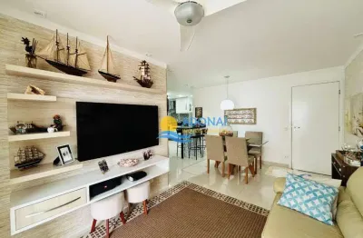 Apartamento com 3 dormitórios à venda, 90 m² por r$ 850.000,00 - jardim astúrias - guarujá/sp