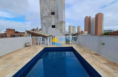 Cobertura com 3 dormitórios à venda, 200 m² por r$ 600.000,00 - enseada - guarujá/sp