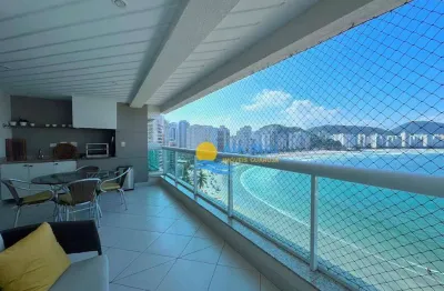 Apartamento com 4 dormitórios à venda, 175 m² por r$ 2.950.000,00 - jardim astúrias - guarujá/sp