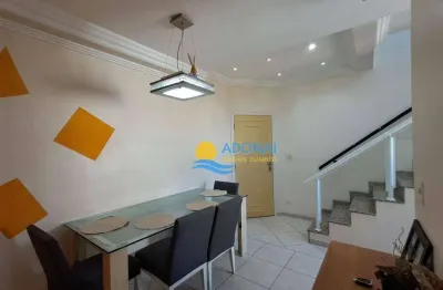 Cobertura com 3 dormitórios à venda, 180 m² por r$ 850.000,00 - enseada - guarujá/sp