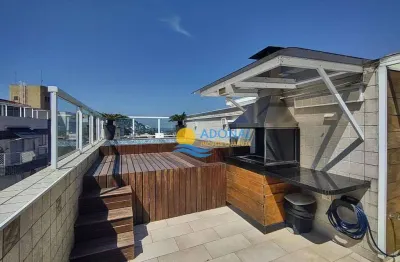 Cobertura com 3 dormitórios à venda, 196 m² por r$ 960.000,00 - enseada - guarujá/sp