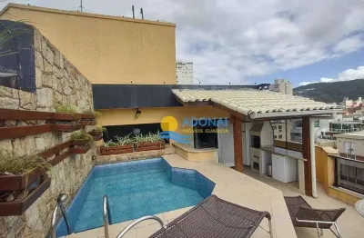 Cobertura com 3 dormitórios à venda, 170 m² por r$ 1.100.000,00 - enseada - guarujá/sp