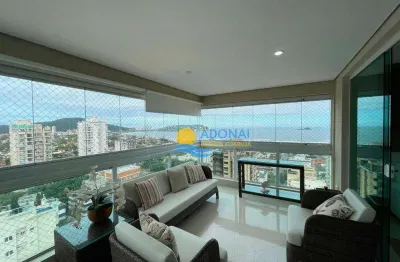 Enseada apartamento d salto padrão andar alto vista mar.