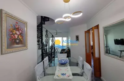 Cobertura com 3 dormitórios à venda, 270 m² por r$ 820.000,00 - enseada - guarujá/sp