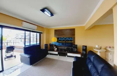 Cobertura com 3 dormitórios à venda, 188 m² por r$ 855.000,00 - enseada - guarujá/sp