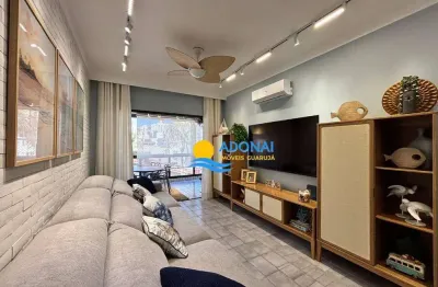 Apartamento com 2 dormitórios à venda, 88 m² por r$ 565.000,00 - jardim astúrias - guarujá/sp