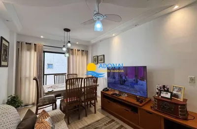 Apartamento com 2 dormitórios à venda, 65 m² por r$ 380.000,00 - jardim astúrias - guarujá/sp