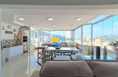 Cobertura com 3 dormitórios à venda, 298 m² por r$ 900.000,00 - enseada - guarujá/sp