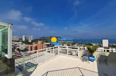 Cobertura com 3 dormitórios à venda, 298 m² por r$ 900.000,00 - enseada - guarujá/sp