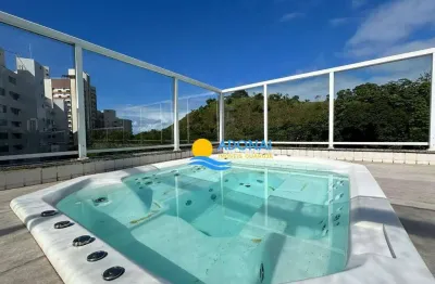 Cobertura com 4 dormitórios à venda, 260 m² por r$ 1.700.000,00 - jardim astúrias - guarujá/sp