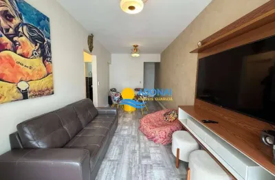 Apartamento com 2 dormitórios à venda, 70 m² por r$ 455.000,00 - pitangueiras - guarujá/sp