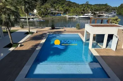 Casa com 5 dormitórios à venda, 1100 m² por r$ 28.500.000,00 - tijucopava - guarujá/sp