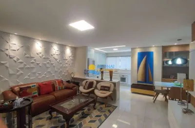 Apartamento com 3 dormitórios à venda, 140 m² por r$ 700.000,00 - pitangueiras - guarujá/sp