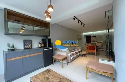 Apartamento com 2 dormitórios à venda, 110 m² por r$ 700.000,00 - pitangueiras - guarujá/sp