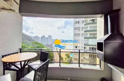 Apartamento com 3 dormitórios à venda, 110 m² por r$ 850.000,00 - pitangueiras - guarujá/sp
