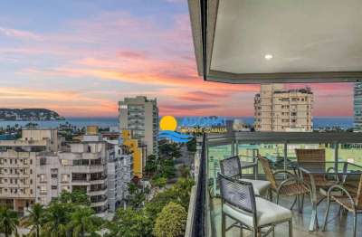 Apartamento com 3 dormitórios à venda, 130 m² por r$ 849.000,00 - enseada - guarujá/sp
