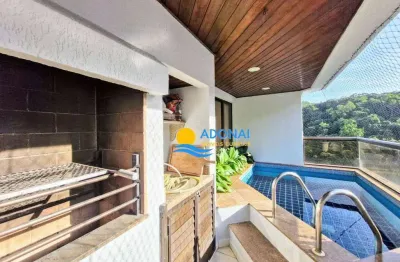 Apartamento com 3 dormitórios à venda, 136 m² por r$ 1.200.000,00 - pitangueiras - guarujá/sp
