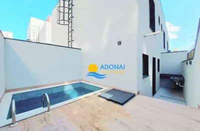 Casa com 3 dormitórios à venda, 90 m² por r$ 850.000,00 - jardim astúrias - guarujá/sp