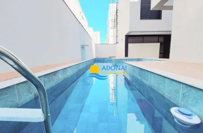 Casa com 3 dormitórios à venda, 90 m² por r$ 750.000,00 - jardim astúrias - guarujá/sp
