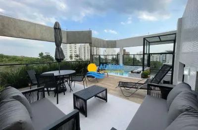 Cobertura com 3 dormitórios à venda, 260 m² por r$ 2.650.000,00 - pitangueiras - guarujá/sp
