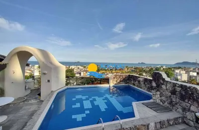 Cobertura com 4 dormitórios à venda, 450 m² por r$ 2.500.000,00 - enseada - guarujá/sp