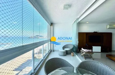 Apartamento com 4 dormitórios à venda, 190 m² por r$ 2.000.000,00 - pitangueiras - guarujá/sp