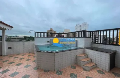 Cobertura com 3 dormitórios à venda, 136 m² por r$ 580.000,00 - enseada - guarujá/sp