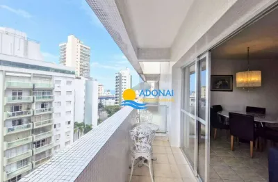 Cobertura com 3 dormitórios à venda, 216 m² por r$ 905.000,00 - jardim astúrias - guarujá/sp