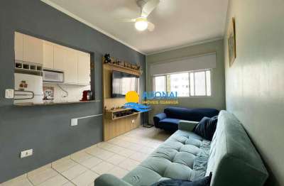 Apartamento com 1 dormitório à venda, 48 m² por r$ 320.000,00 - jardim astúrias - guarujá/sp