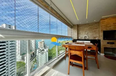 Apartamento com 2 dormitórios à venda, 90 m² por r$ 1.280.000,00 - jardim astúrias - guarujá/sp