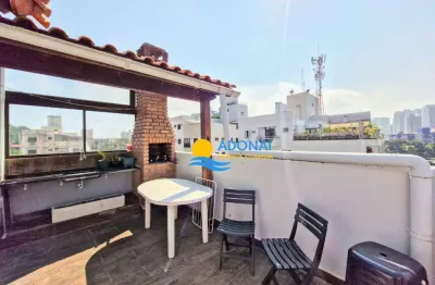 Cobertura com 2 dormitórios à venda, 78 m² por r$ 450.000,00 - tombo - guarujá/sp