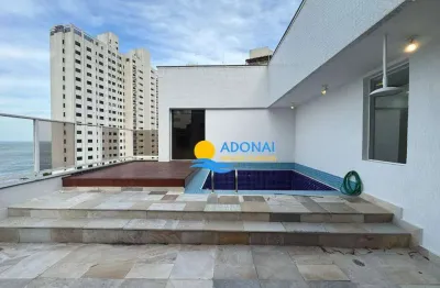 Cobertura com 3 dormitórios à venda, 195 m² por r$ 1.800.000,00 - jardim astúrias - guarujá/sp