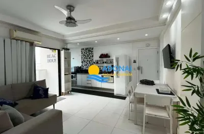 Apartamento com 2 dormitórios à venda, 65 m² por r$ 500.000,00 - pitangueiras - guarujá/sp