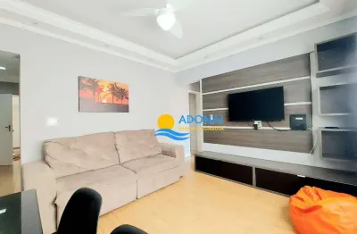 Apartamento com 2 dormitórios à venda, 60 m² por r$ 375.000,00 - jardim astúrias - guarujá/sp