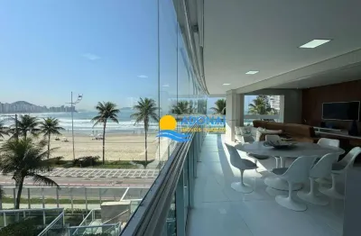 Apartamento com 3 dormitórios à venda, 157 m² por r$ 3.000.000,00 - jardim astúrias - guarujá/sp